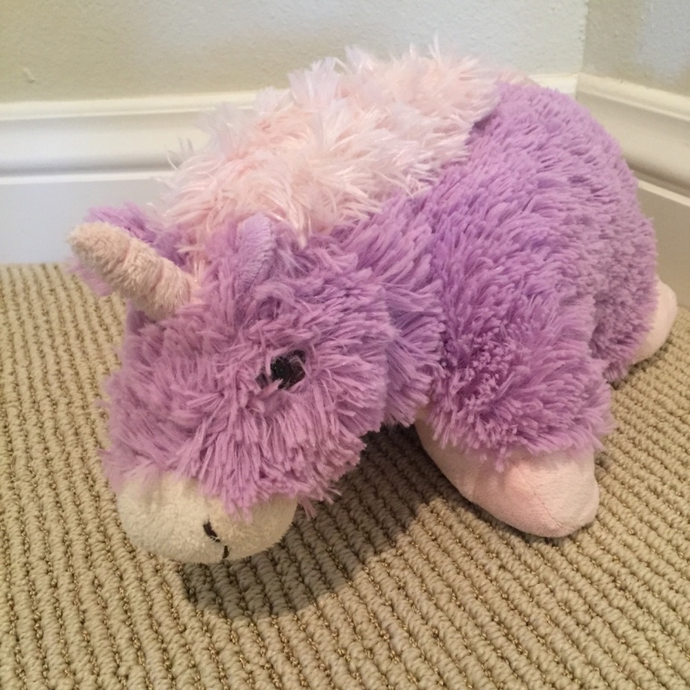 Purple & Pink Unicorn Pee Wee Pillow Pet